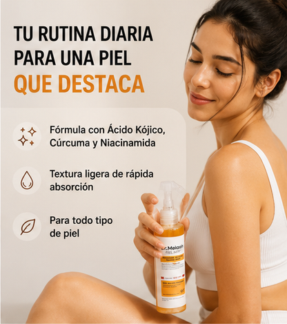 Tu rutina diaria para una piel que destaca: ácido kójico, cúrcuma y niacinamida